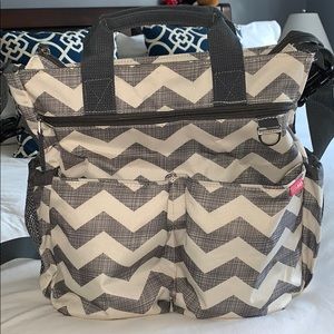Skip Hop Duo Signature Diaper Bag- Chevron